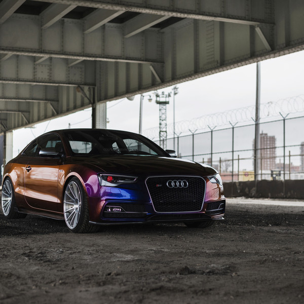 Niche Surge Rims on Purple Audi S5 Coupe - Photo by Niche