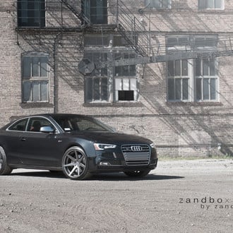Gunmetal Wheels Enhancing Stylish Black Audi S5