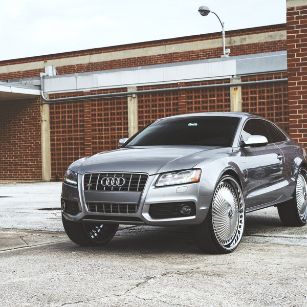 Audi A5 on Chrome Diragio DUB Wheels - Photo by DUB