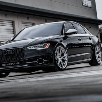 Clean Black Audi S6 On Premium Vossen Rims - Photo by Vossen