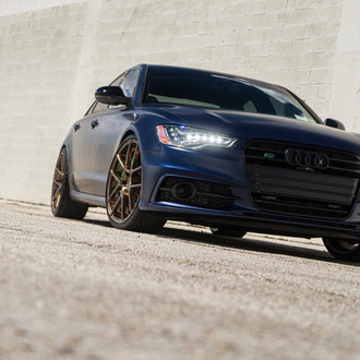 Audi S6 With Matte Blue Custom Paint on Classy Rims by Avant Garde - Photo by Avant Garde