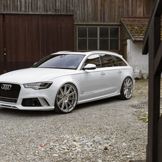 Slightly Customized White Audi S6 Quattro