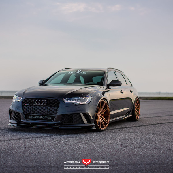 Audi S6 Quattro with Custom Front Lip - Photo by Vossen