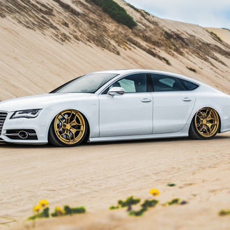 White Audi S7 with LED Headlights - Photo by Rotiform