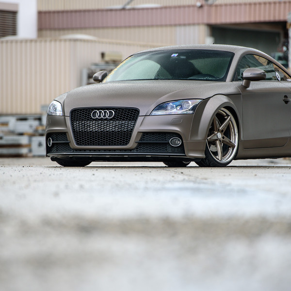 Lowered Audi TT with a perfect Stance From Switzerland - Photo by Vossen