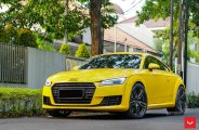 Yellow Audi TT Gets a Distinct Look with Vossen Wheels