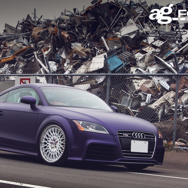 Purple Matte Wrap On Audi TT-S - Photo by Avant Garde