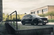 Where Space Meets Style: Black Bentley Bentayga Rocking Vossen Wheels