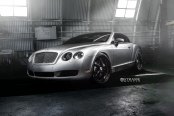 Magnetic Silver Bentley Continental Fitted with Dark Smoke Halo Headlights