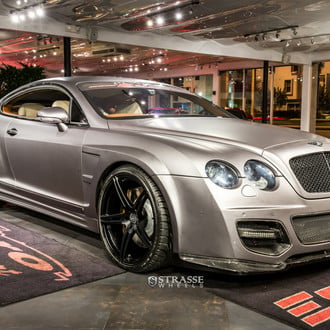 Luxurious Gray Bentley Continental Boasting Carbon Fiber Elements