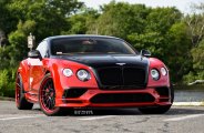 Exclusive Combination of Red and Black Paint on Bentley Continental