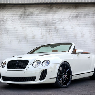 Custom White Convertible Bentley Continental GT - Photo by Vossen
