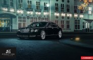 Prestigious Black Bentley Flying Spur Fitted with Chrome Details