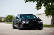 Totally Blacked Out Bentley Flying-Spur Rocking Vossen Wheels