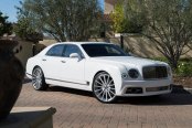 White Bentley Mulsanne Enhacned with Chrome