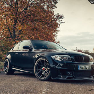 Black BMW 1-Series Gets Stylish Aftermarket Goodies and Stands Out