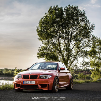 Orange BMW 1-Series with Blacked Out Grille - Photo by ADV.1