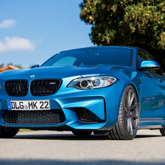 Bespoke Blue BMW M2 Treated to Carbon Fiber and Custom Rims