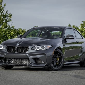 Custom Bumper Grille on Black BMW 2-Series - Photo by Vorstiner