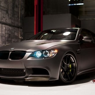 Screaming Yellow BMW M3 Fitted With Black ADV1 Rims — CARiD.com Gallery