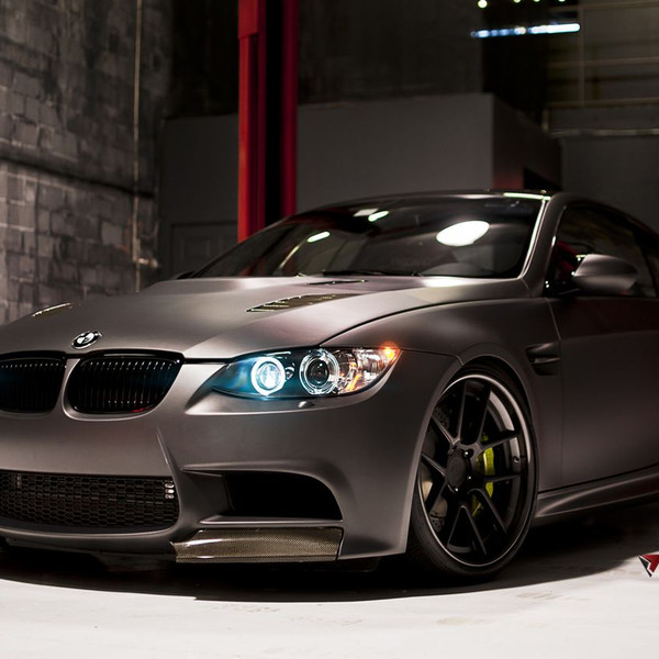 Gray BMW M3 with Custom Hood - Photo by ADV.1