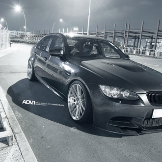 Asphalt Grey BMW M3 with Aftermarket Hood - Photo by ADV.1