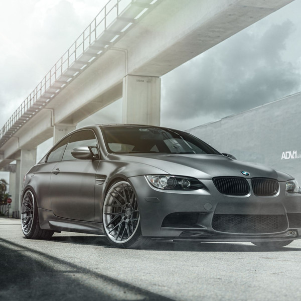 Graphite Gray BMW M3 Carbon Fiber Front Lip - Photo by ADV.1