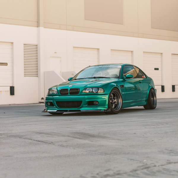 Green BMW 3-Series with Custom Body Kit - Photo by Avant Garde Wheels