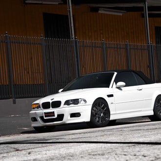 White BMW M3 Convertible E46 on Vossen Rims - Photo by Vossen