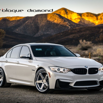 White BMW 3-Series with Halo Headlights - Photo by Blaque Diamond