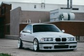 Impressive Stance + Custom Wheels on White BMW 3-Series