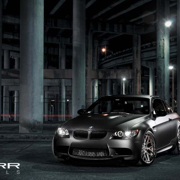 Gray BMW 3-Series with Custom Vented Hood - Photo by MORR Wheels