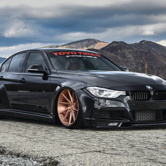 Gold is the Matter: Custom Black Stanced BMW 3-Series on Gold Rims