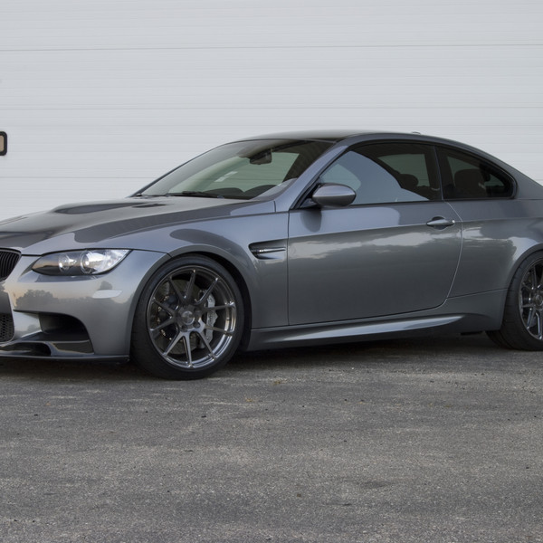 Gray BMW 3-Series with Custom Front Bumper - Photo by Forgeline Motorsports