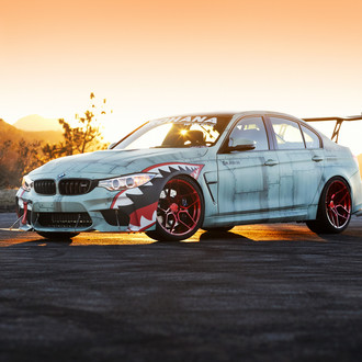 Custom Shark Inspired BMW 3-Series - Photo by Rohana Wheels
