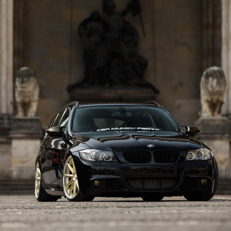 Taste-Maker Customized Black BMW 3-Series on Gold Wheels