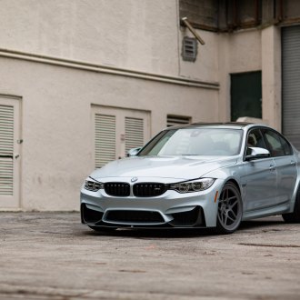 Stylish Thing: White BMW 3-Series on Black Matte Vossen CV Series ...