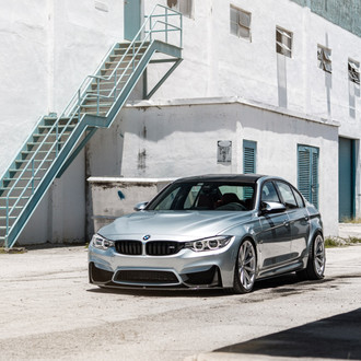 Custom Silver Metallic BMW 3-Series - Photo by Vossen