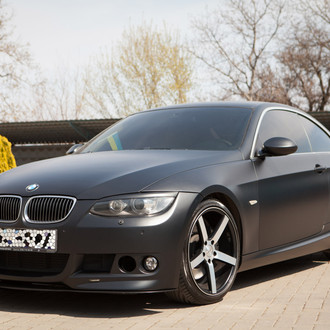 Custom Black Matte BMW 3-Series - Photo by Vossen