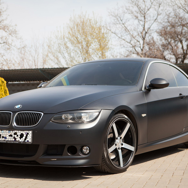 Custom Black Matte BMW 3-Series - Photo by Vossen