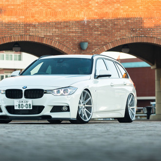 Modest Tuning on White BMW 3-Series