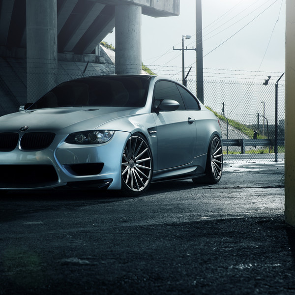 Custom Hood with Air Vents on BMW 3-Series - Photo by Vossen
