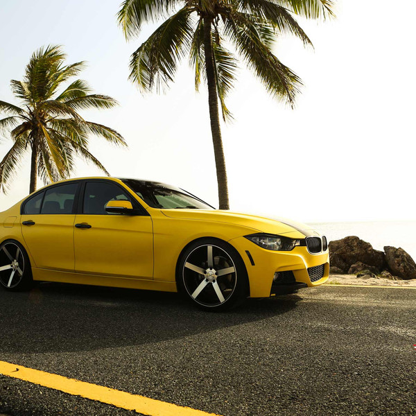 Custom Yellow and Black BMW 3-Series - Photo by Vossen