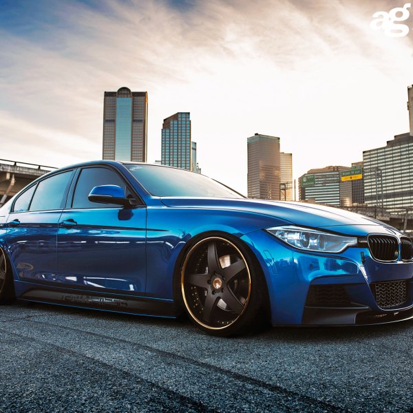 Bright Blue BMW M3 F30 With a Proper Stance - Photo by Avant Garde
