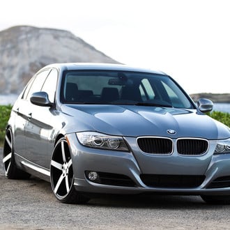Crystal Clear Halo Headlights on BMW 3-Series - Photo by Vossen