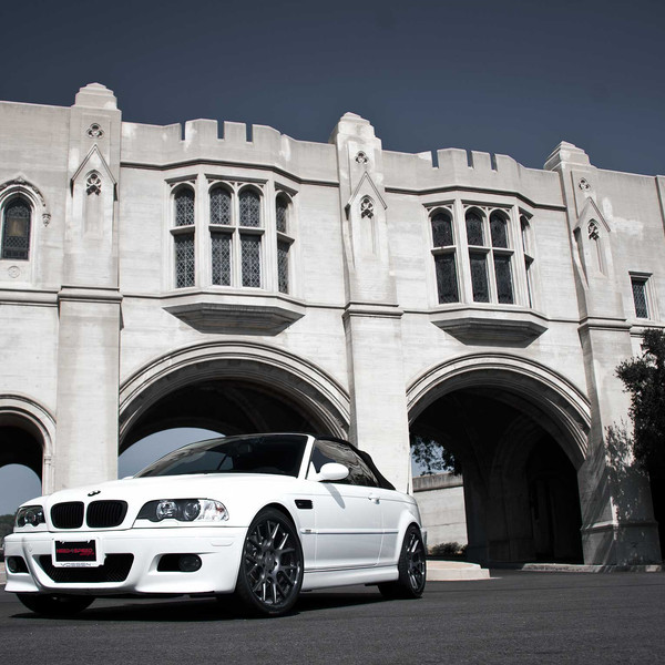 Custom White Convertible BMW 3-Series on Vossen Rims - Photo by Vossen