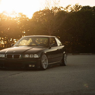 True Custom Look of BMW M3 E36 Put on Rotiform Forged Wheels