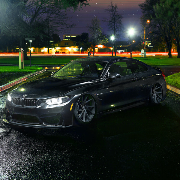 BMW M4 Sitting on Black Invert Wheels - Photo by Niche
