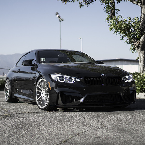 Black BMW 4-Series with Aftermarket Front Bumper - Photo by Zito Wheels