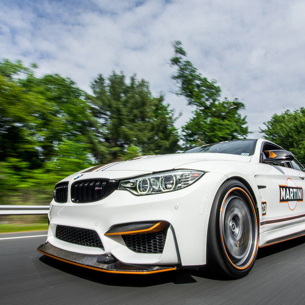 White BMW 4-Series with Carbon Fiber Front Lip - Photo by Brixton Forged Wheels